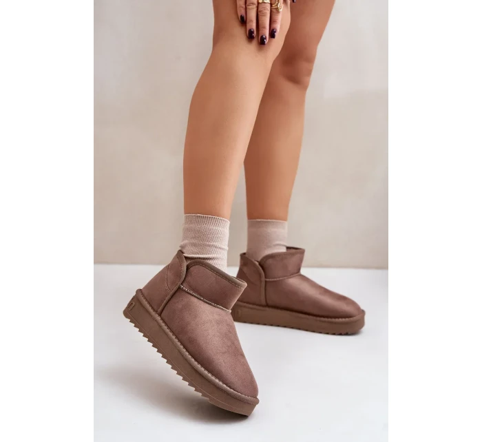 Dámské sněhule na platformě D.Franklin DFSH370010 Taupe Dámské sněhule na platformě D.Franklin DFSH370010 Taupe