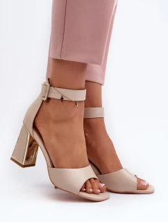Sandály na podpatku  model 197089 Step in style