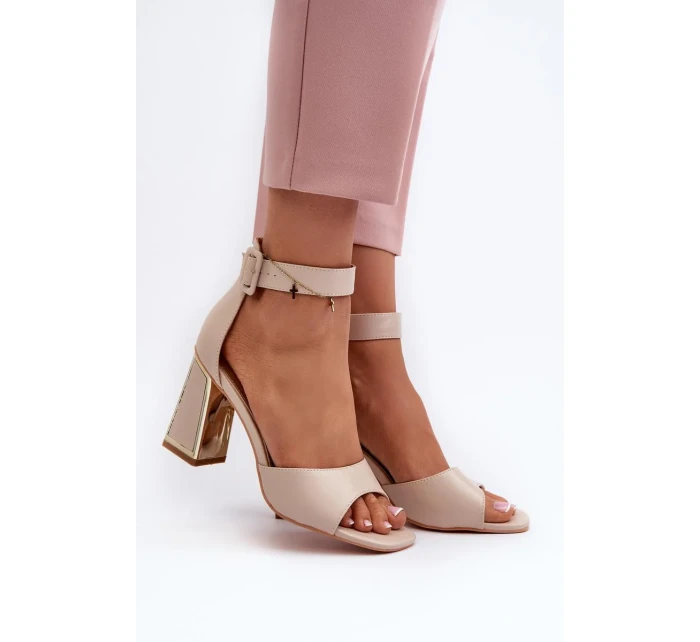 Sandály na podpatku model 197089 Step in style Sandály na podpatku model 197089 Step in style