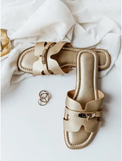 zlaté dámské žabky model 21990195 - Dstreet