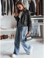 Dámská kožená bunda DARKGLORY black FashionStreet TY4963 Dámská kožená bunda DARKGLORY black FashionStreet TY4963