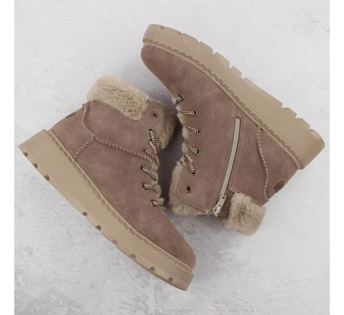 Boty s kožešinou W model 20739487 - Rieker Boty s kožešinou W model 20739487 - Rieker