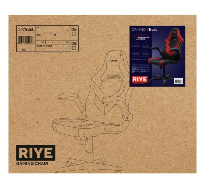 Herní židle červená model 21754376 - Trust Herní židle červená model 21754376 - Trust