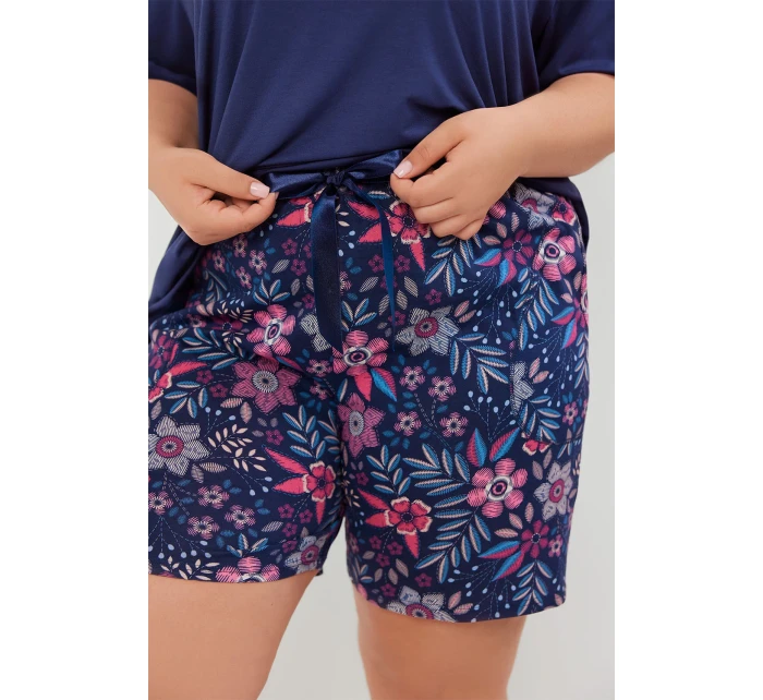 Italská móda Wista kr.r. kr.sp. barva:tmavě modrá/potisk Italská móda Wista kr.r. kr.sp. barva:tmavě modrá/potisk