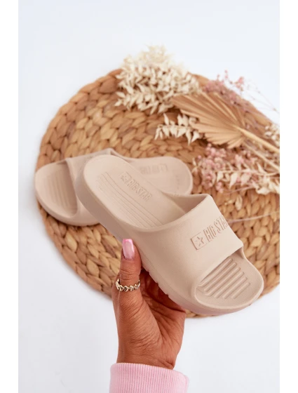 Lehké pěnové dětské pantofle Big Star model 21652754 béžové - Big Star Shoes Lehké pěnové dětské pantofle Big Star model 21652754 béžové - Big Star Shoes