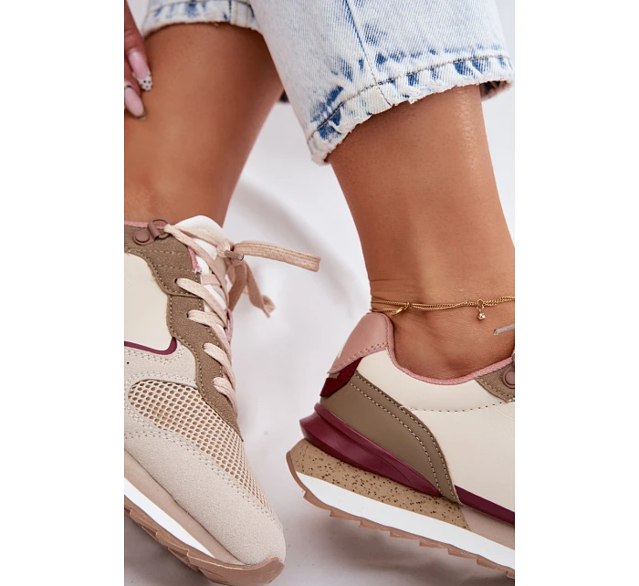 Dámské Sportovní Sneakers Béžové model 22107478 - McArthur Dámské Sportovní Sneakers Béžové model 22107478 - McArthur