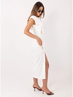 Sukienka IT SK model 22074565 ecru - FPrice Sukienka IT SK model 22074565 ecru - FPrice