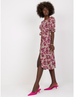 Dámské šaty LK SK model 17547302 tmavě lila - FPrice
