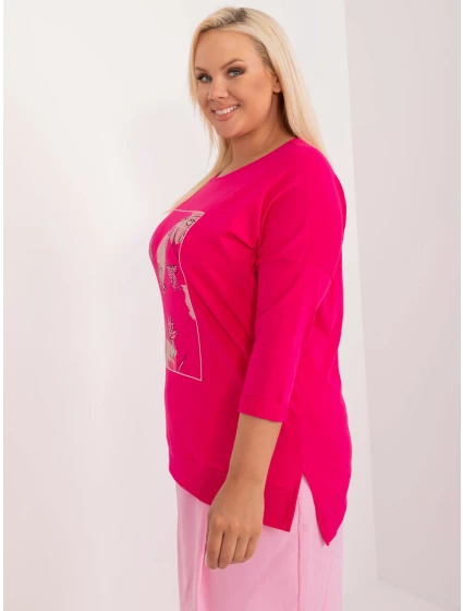 Bluzka RV BZ model 21426977 fuksjowy - FPrice Bluzka RV BZ model 21426977 fuksjowy - FPrice