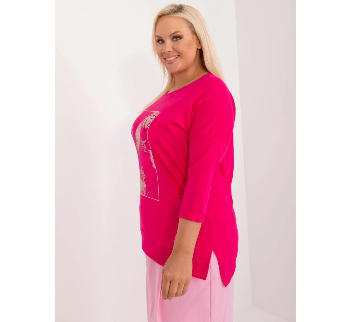 Bluzka RV BZ model 21426977 fuksjowy - FPrice Bluzka RV BZ model 21426977 fuksjowy - FPrice