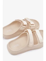 Dámské pěnové pantofle s pásky Big Star – béžové Dámské pěnové pantofle s pásky Big Star – béžové