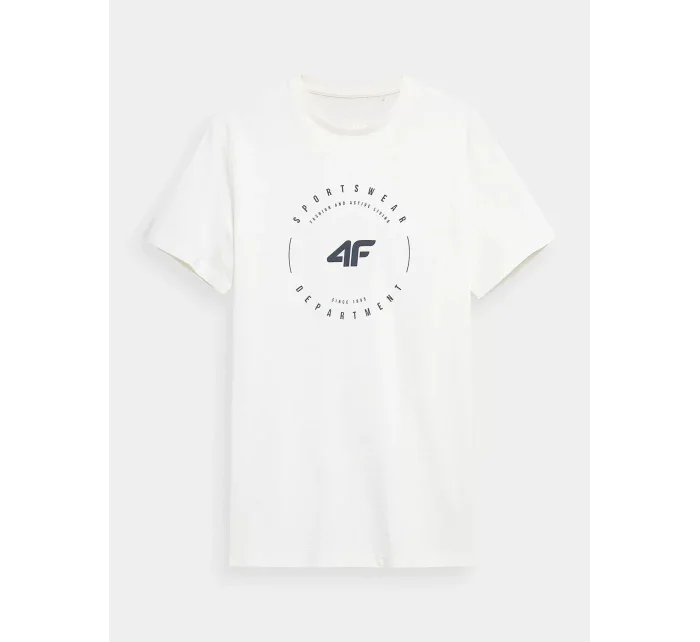 Pánské tričko H4L22-TSM029-12S bílé - 4F