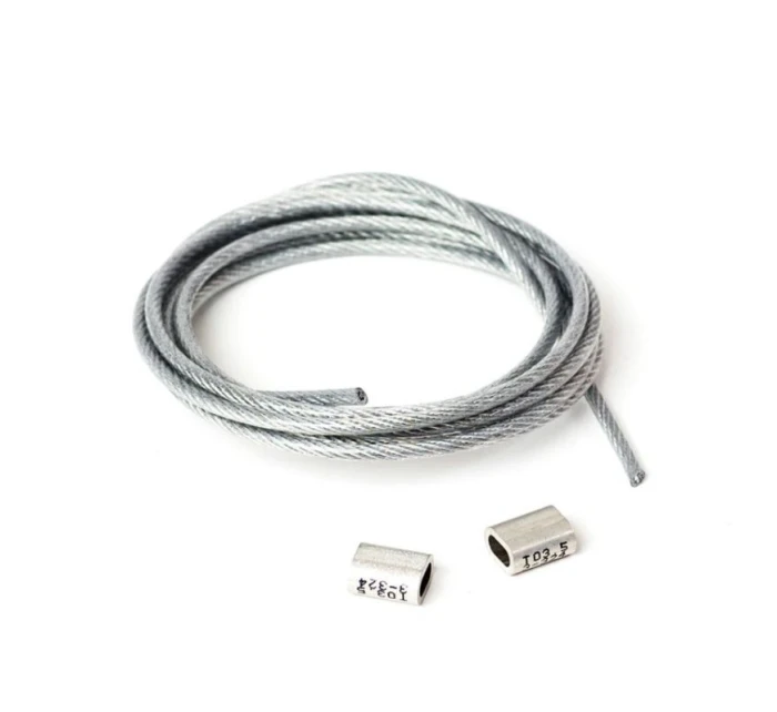 Ocelové lano Prosharp se svorkami Ocelové lano Prosharp se svorkami