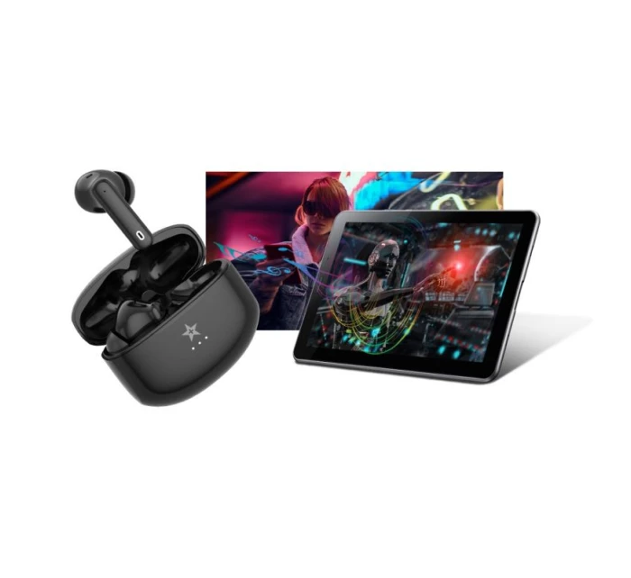 Bezdrátová sluchátka GIEWONT RealSound PRO ANC ENC GWS800-1 Black