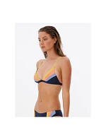 Podprsenka RIP CURL Melting Waves Fixed Tri, tmavě modrá Podprsenka RIP CURL Melting Waves Fixed Tri, tmavě modrá