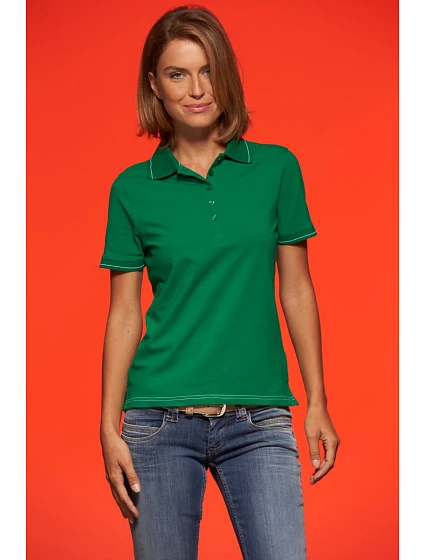 Daiber JN 568 Dámské žerzejové elastické polo 02.0568 irish green/white Daiber JN 568 Dámské žerzejové elastické polo 02.0568 irish green/white