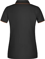 JN Dámské piqué polo s kontrastní légou 02.0 black/orange model 22489049 - Daiber JN Dámské piqué polo s kontrastní légou 02.0 black/orange model 22489049 - Daiber