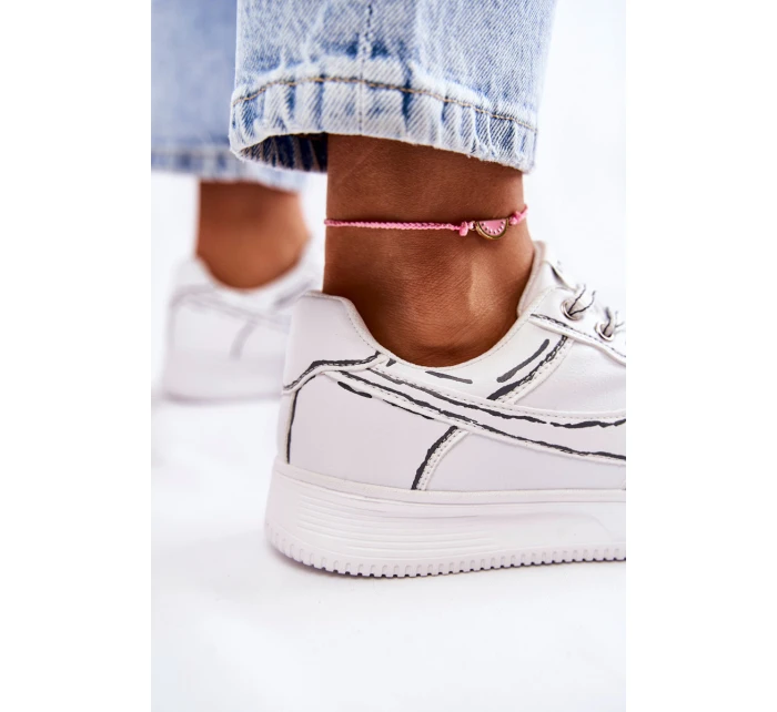 Dámské nízké sportovní boty Bíle Solveig