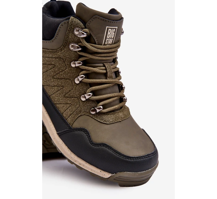 Dámské vysoké trekingové boty Big Star model 21637458 Velbloud - Big Star Shoes