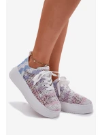 Dámské Tenisky Na Platformě S Háčkovaným Svrškem Mmultikolor Mirietto Dámské Tenisky Na Platformě S Háčkovaným Svrškem Mmultikolor Mirietto