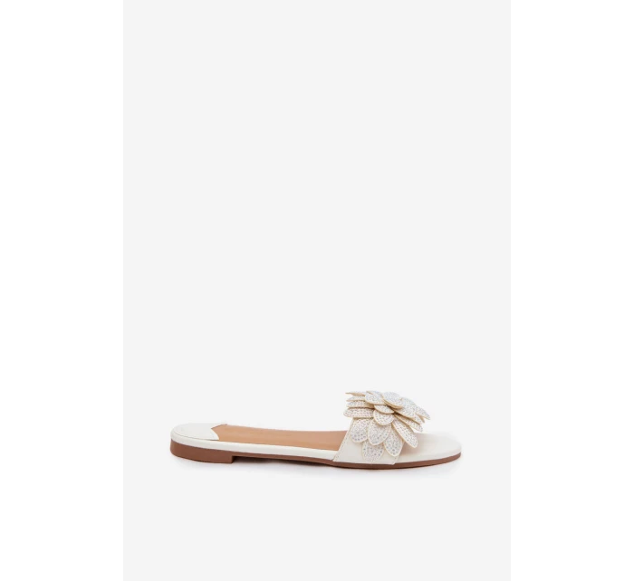 Dámské ploché s ozdobou bílé Grelora Dámské ploché s ozdobou bílé Grelora
