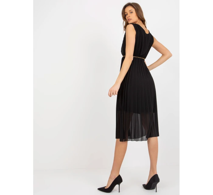 Sukienka DHJ SK model 21409523 czarny - FPrice Sukienka DHJ SK model 21409523 czarny - FPrice