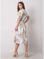 Šaty LK SK bílá zelená model 21116667 - FPrice Šaty LK SK bílá zelená model 21116667 - FPrice