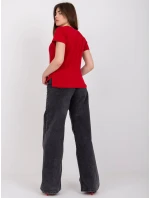 Tričko TW TS 1002.28X tmavě červená