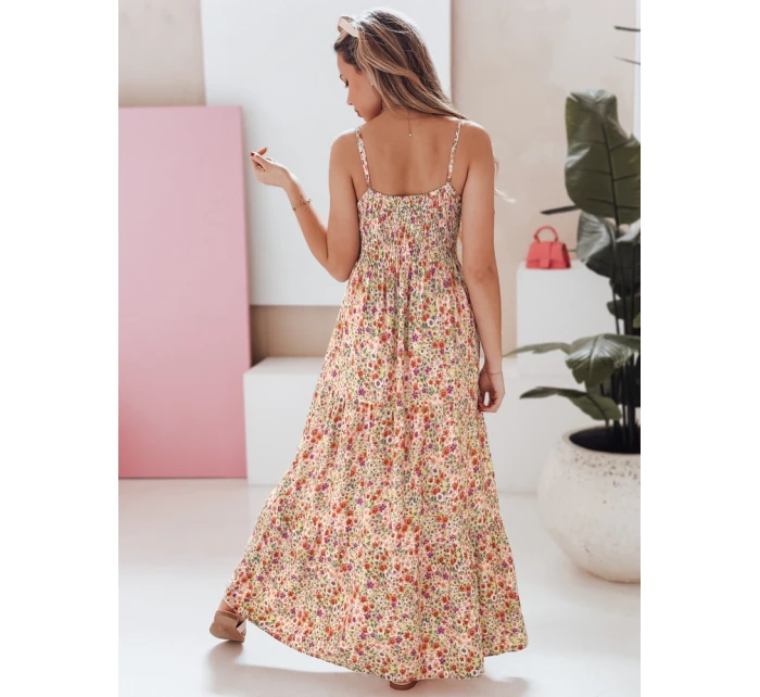 FLORALUSH květinové červenofialové maxi šaty FashionStreet EY2637