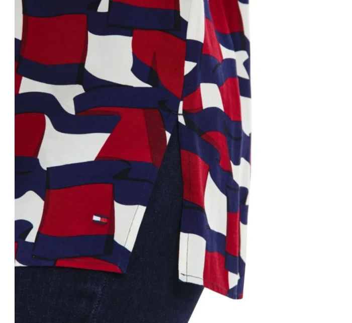 Tommy Hilfiger Viskózová košile W WW0WW31447 Tommy Hilfiger Viskózová košile W WW0WW31447