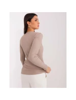 Tmavě béžová bavlněná halenka model 21462274 - BASIC FEEL GOOD Tmavě béžová bavlněná halenka model 21462274 - BASIC FEEL GOOD