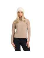 Dámská fleecová mikina 4F F069 světle hnědá 4FWAW25UFLEF069 82S Dámská fleecová mikina 4F F069 světle hnědá 4FWAW25UFLEF069 82S