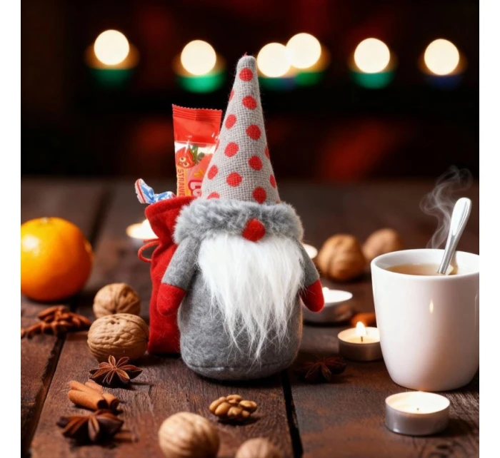 Dekorativní marshmallow s dárkovým sáčkem 20CM šedé dětské