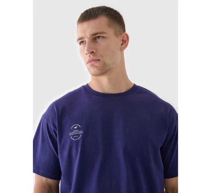 Oversize hladké unisex tričko 4F 4FRAW24TTSHU2672-31S