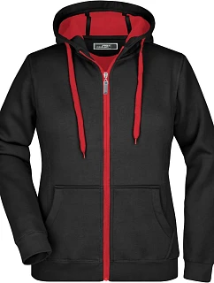 JN Dámská mikina Doubleface 02.0 black/red model 22486003 - Daiber