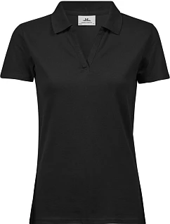 Tee Jays TJ 1409 Dámské luxusní piqué polo s výstřihem do V 18.1409 black