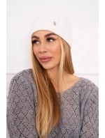 Fleecová čepice Roma model 18750243 bílá - K-Fashion Fleecová čepice Roma model 18750243 bílá - K-Fashion