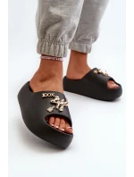 Dámské lehké pěnové žabky s ozdobami Černé model 21665939 - Boto