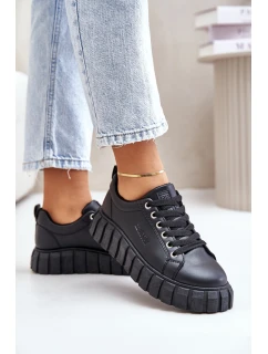 Zateplené dámské sneakersy Big Star MM274618 Černé