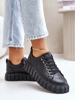 Zateplené dámské sneakersy Big Star MM274618 Černé