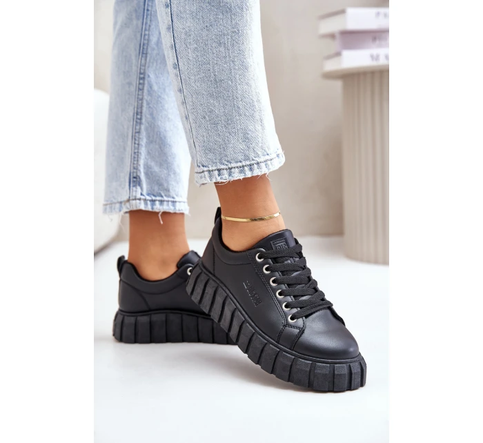 Zateplené dámské sneakersy Big Star MM274618 Černé Zateplené dámské sneakersy Big Star MM274618 Černé