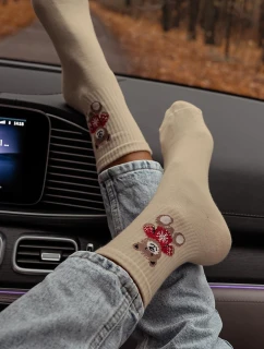 Dámské Ponožky v Béžové model 21680526 - Milena