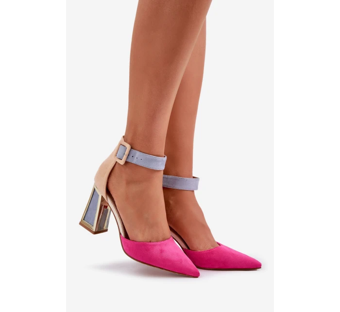 Sandály Na Podpatku Se Fuchsie model 21684431 - Boto Sandály Na Podpatku Se Fuchsie model 21684431 - Boto