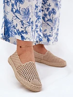 Dámské Espadrilky S Pletením Béžové Vinceza 13625