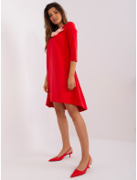 LK SK 506547 šaty.29P červená