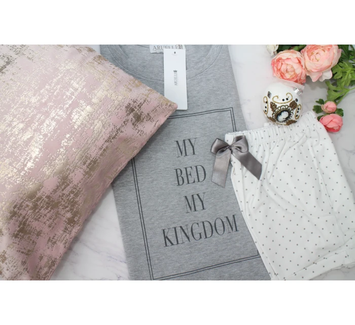 Pyžamo Kingdom Short Dots & Grey - Aruelle Pyžamo Kingdom Short Dots & Grey - Aruelle