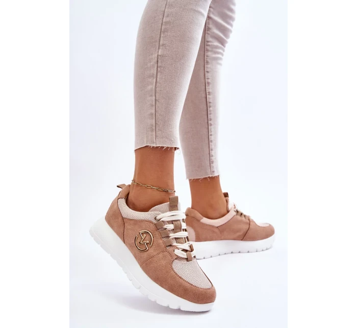 Dámská sportovní obuv na platformě Béžove Aisha Dámská sportovní obuv na platformě Béžove Aisha