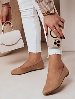Dámské semišové baleríny MINIMALL khaki FashionStreet ZY0672