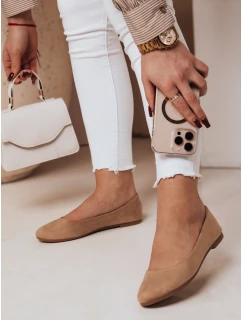 Dámské semišové baleríny MINIMALL khaki FashionStreet ZY0672