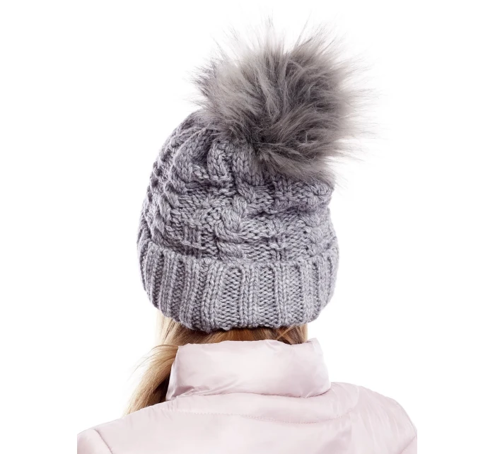 Dámská čepice AT CZ model 20903905 tmavě šedá - FPrice Dámská čepice AT CZ model 20903905 tmavě šedá - FPrice